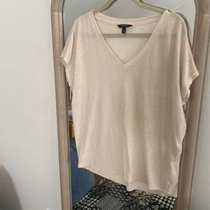 Oversized white linen tshirt